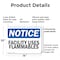 Signmission Facility Uses Flammables OSHA Notice Sign, Plastic, 14in W x 10in L, 2PK OS-2PACK-NS-P-1014-L-12403 - alternate 4